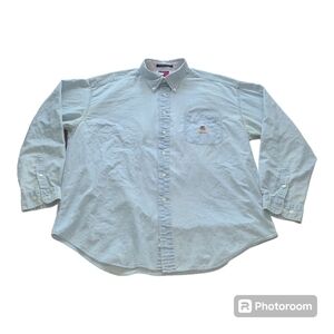 Tommy Hilfiger vintage denim Button down‎ shirt 90s Mens XL